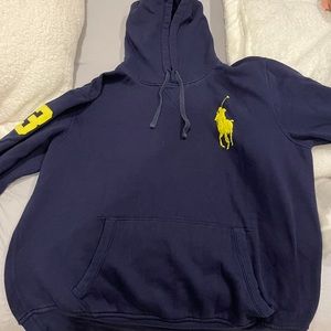 Navy men’s polo sweatshirt